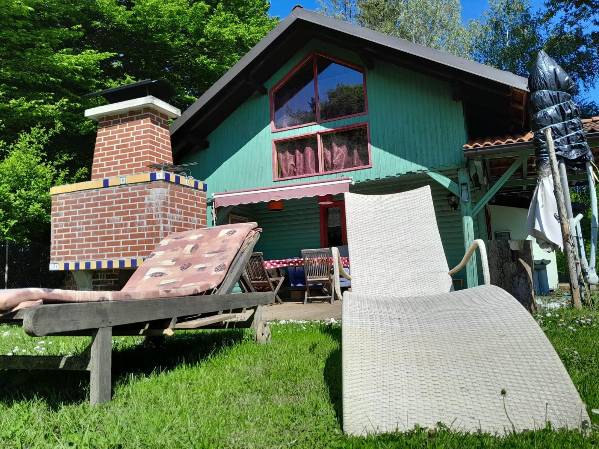 Villa Fairytale Wooden House By Ljubljana Grosuplje Exterior foto